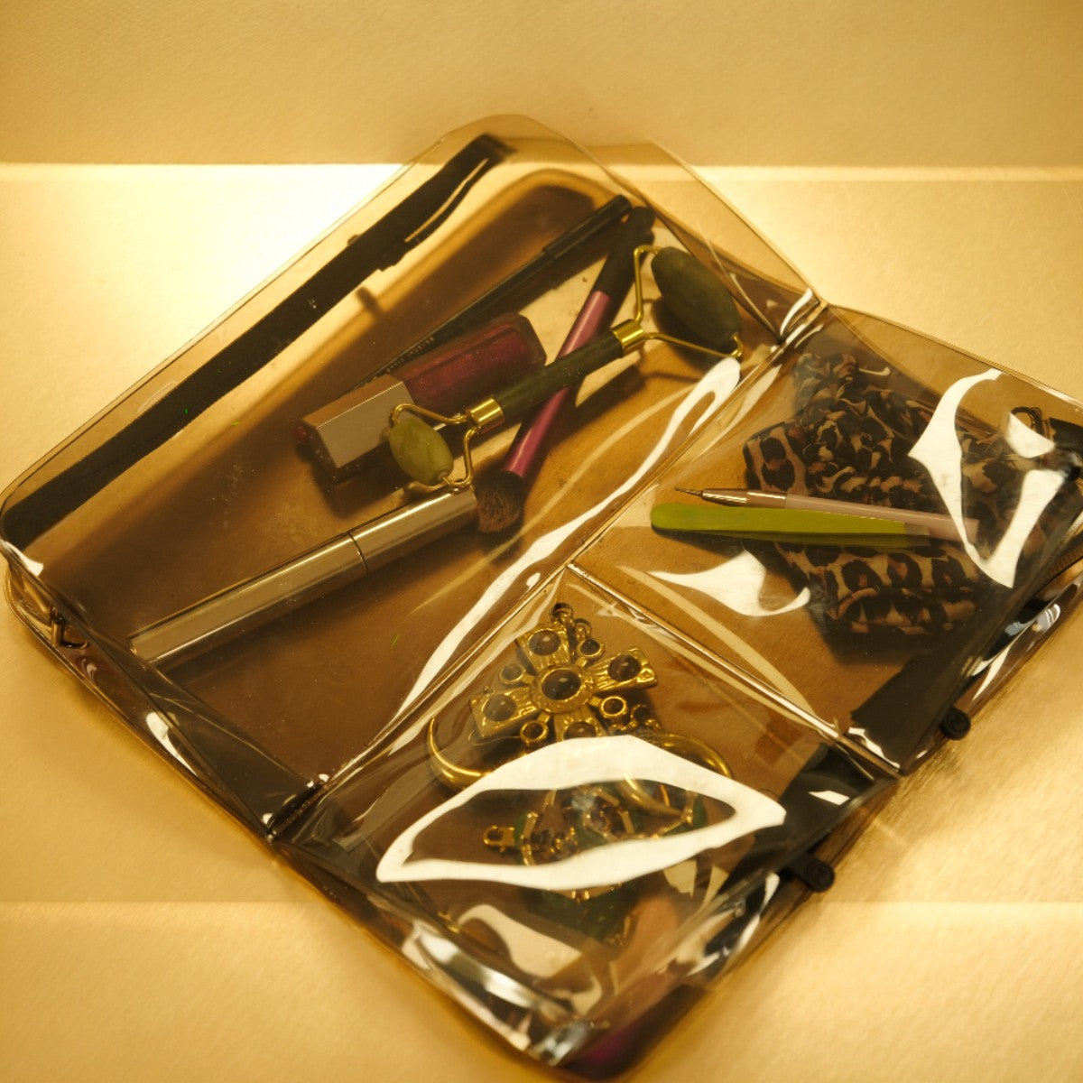 Newsletter signup clear organizer bags for makeup jewelry accessories compartments join organized adventure DivideNPac