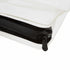 Close-up of heavy-duty zipper closure on DivideNPac food-grade TPU organizer showing secure compartment sealing
