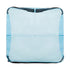 DivideNPac Blue Organizer — translucent blue 3-compartment organizer, back view on white background