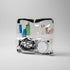 DivideNPac TSA Friendly clear food-grade organizer with separated travel toiletries and small essentials.
